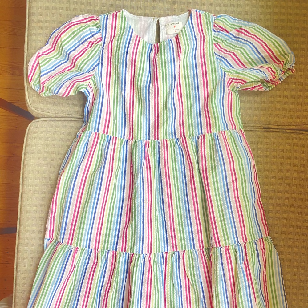 JCrew Crewcuts perfect summer dress in striped multicolor.